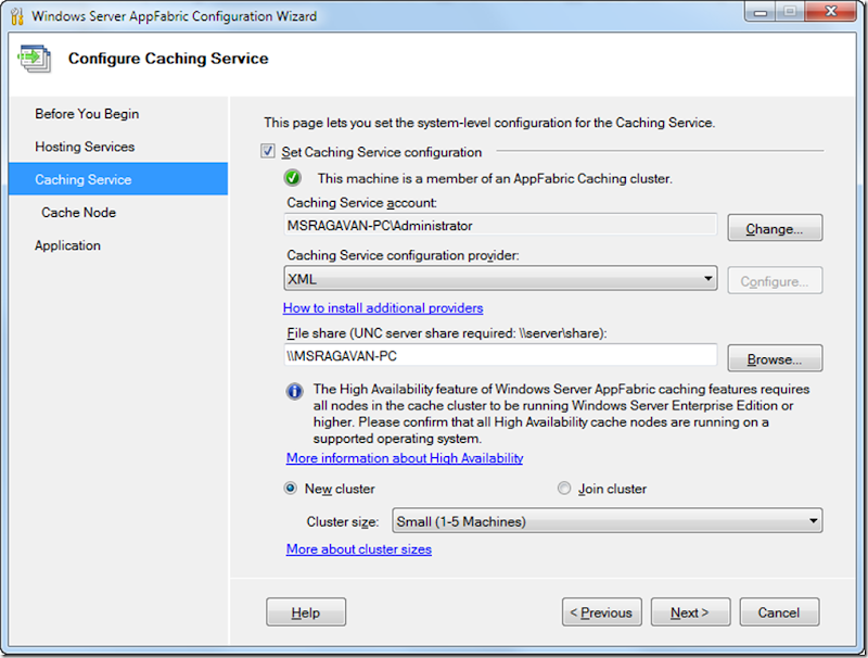 Bytes Matters Windows Server AppFabricCaching Service